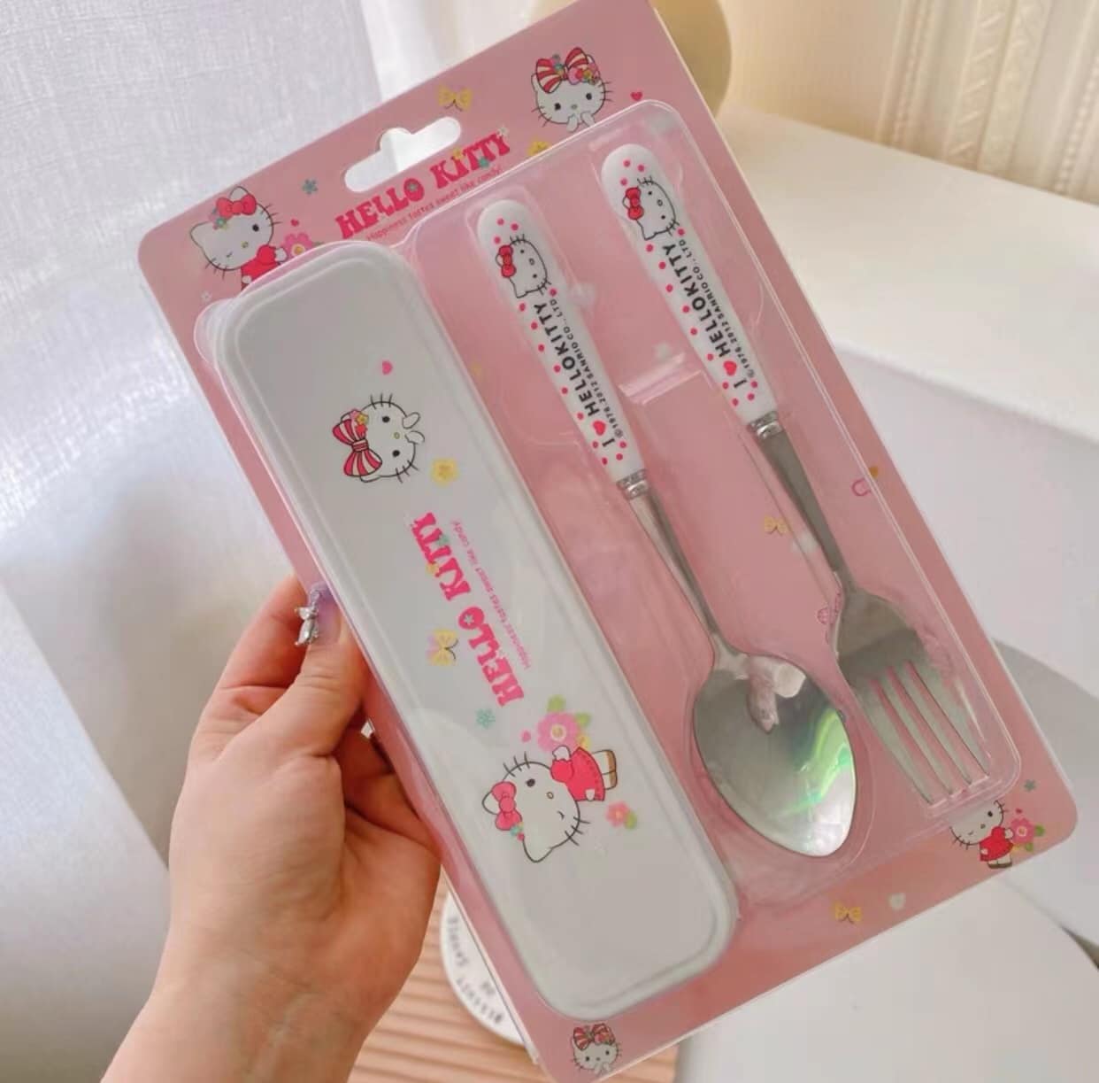 58021 SPOON SET CERAMIC WITH CASE CHARACTER DESIGN FOR ADULT SPOON ...