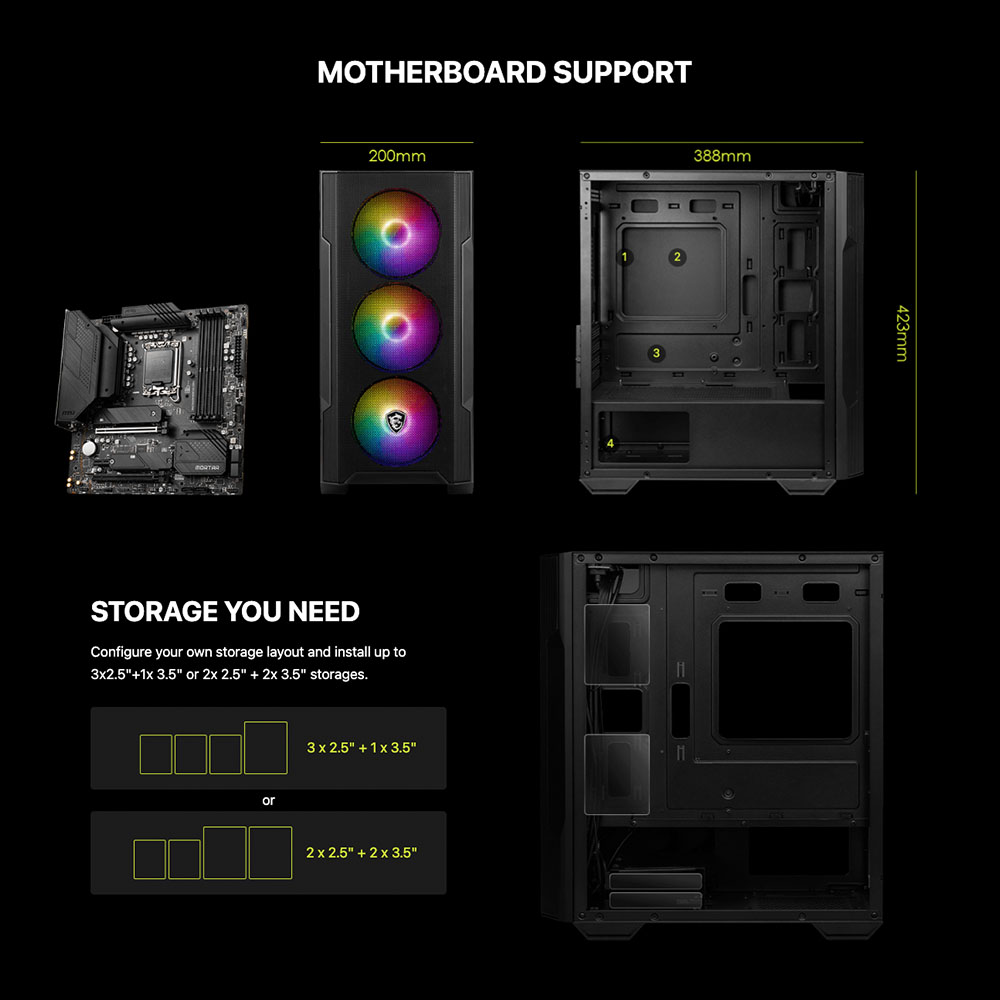 EasyPC | MSI MAG Forge M100A Auto RGB/ M100R Auto RGB/ M100R ARGB PC ...
