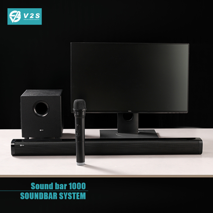 V2S Soundbar 1000 With External Subwoofer Bluetooth Speaker Soundbar ...