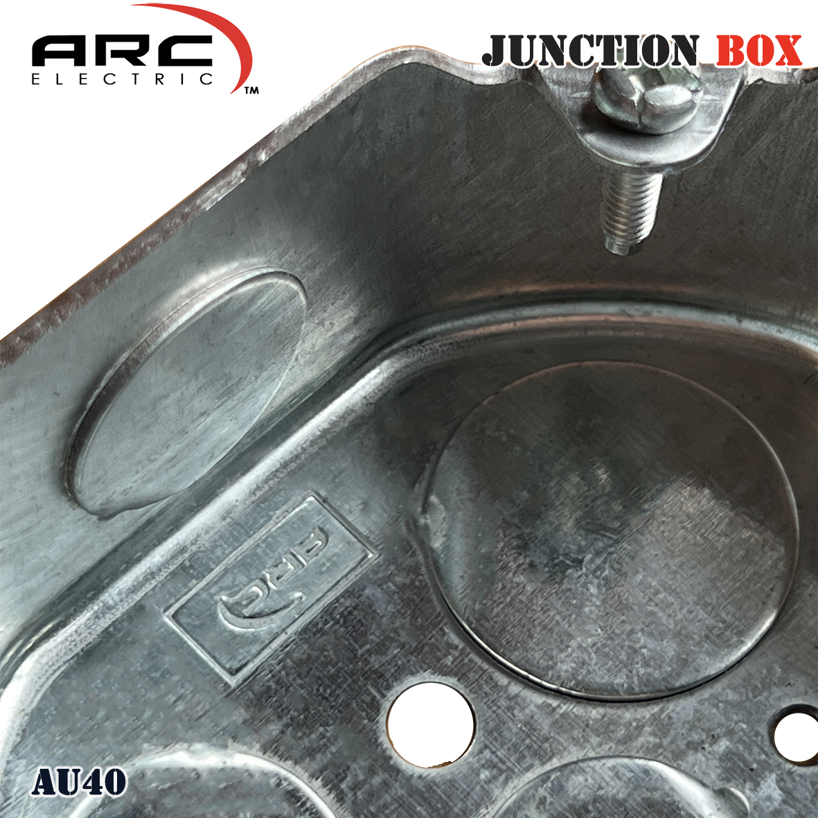 ARC 18ga (1mm) Electrical Junction Box Deep-Type 1/2" & 3/4" Knockout ...