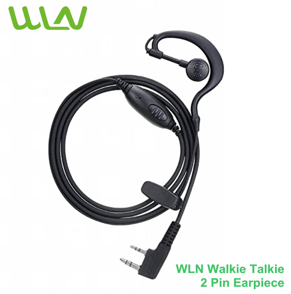 Original WLN 2-Pin Earpiece for Two Way Radio Walkie Talkie with