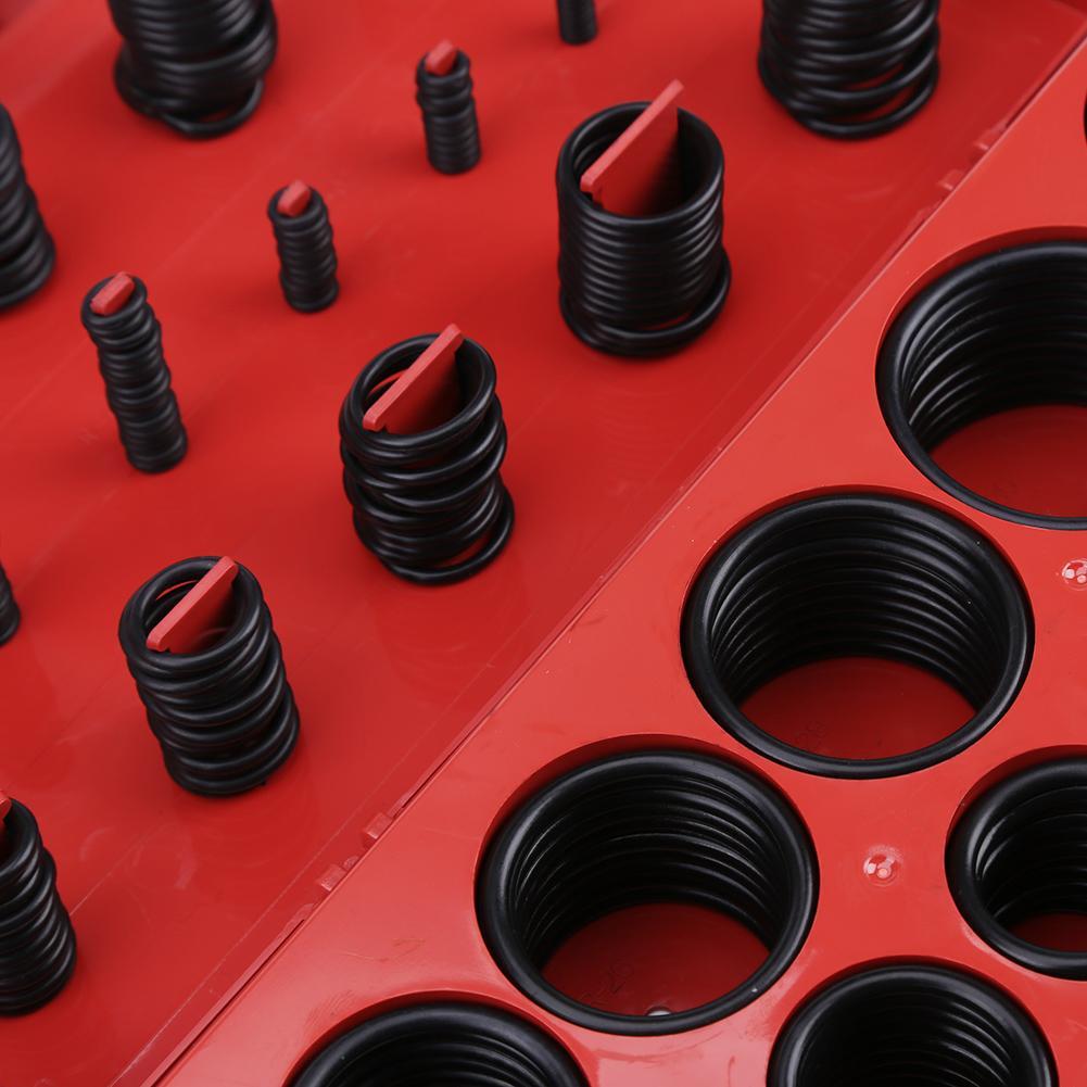 382/419pcs O-ring Assortment Set Seal Gasket Universal Rubber O Ring Kit R01-R32