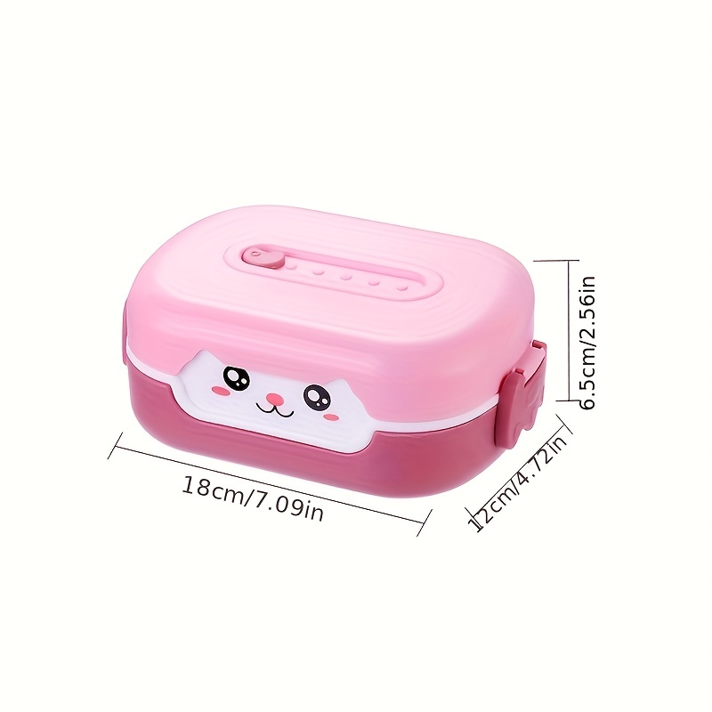 Japanese Style Cartoon Lunch Box for Girls Kids Bento Box for School