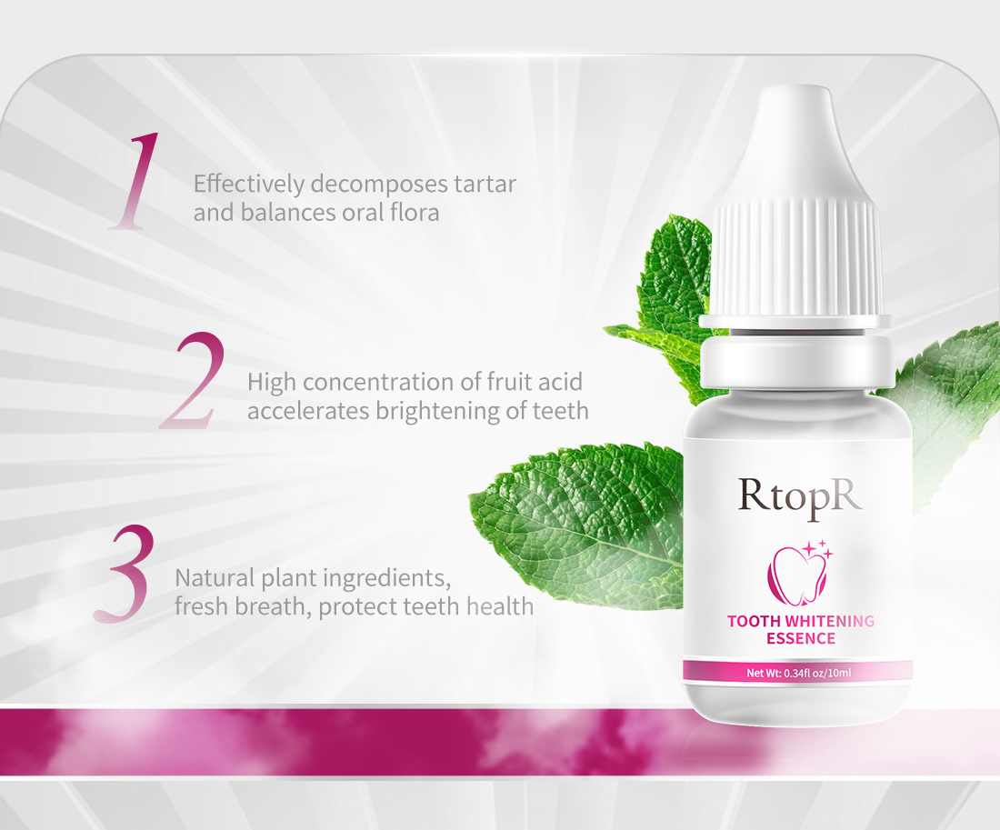 RtopR Teeth Oral Hygiene Essence Whitening Daily Use Effective Remove ...