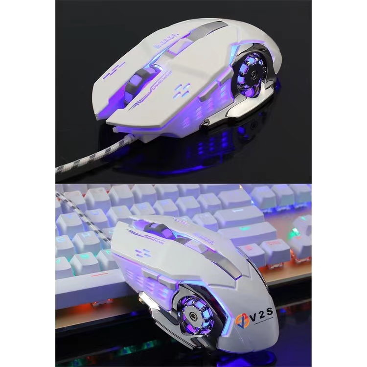 V2S MS-105 USB Gaming Mouse High configuration With RGB Four-Color ...