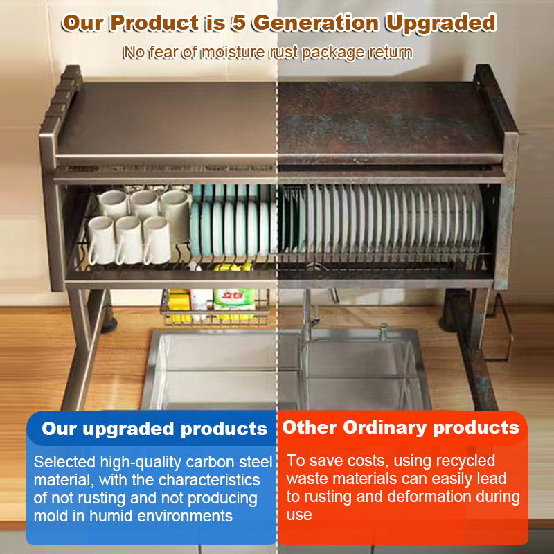 【High Quality】Jiditech Dish Cabinet Rack Sink Rack With Cover Drying ...