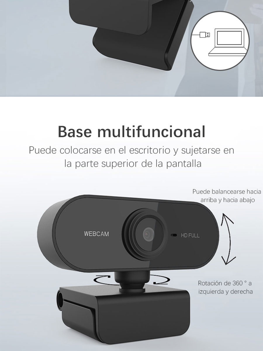 2K HD Webcam 1080P Full HD Video Calling USB Web Camera With Noise