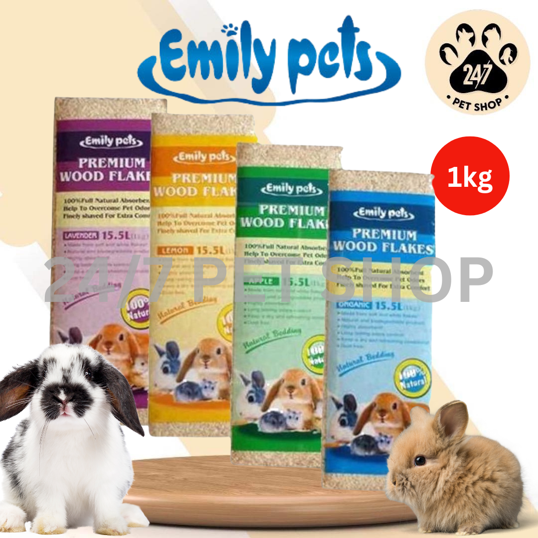 Emily Pets Premium Hamster Wood Shaving 1kg Pet Essentials Bedding