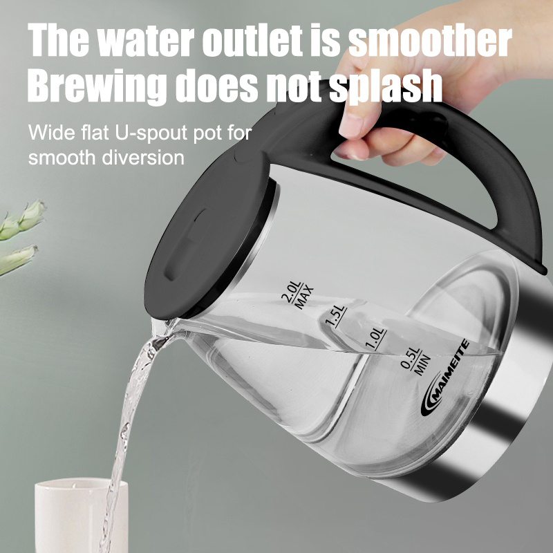 Maimeite Electric Kettle 2200w 2l Home High Power Fast Heating water ...