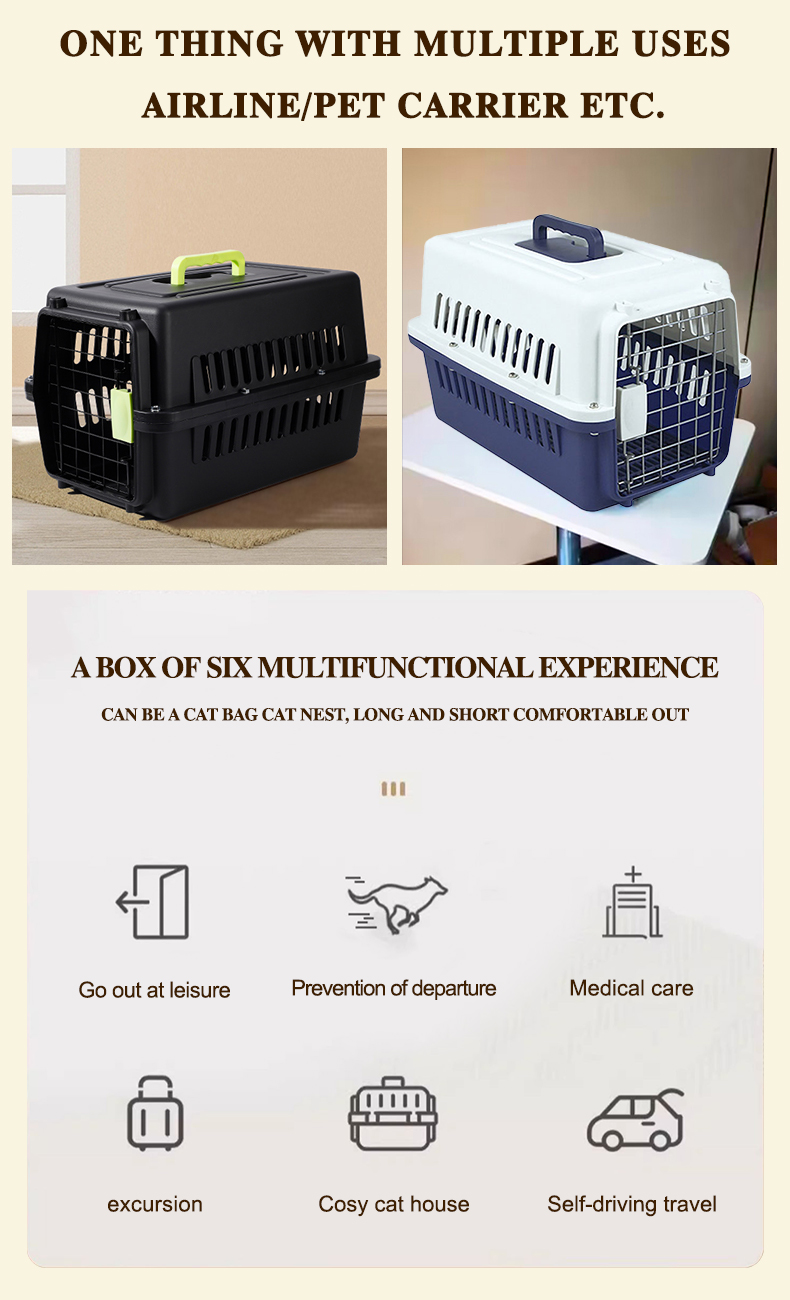 View of Pet Carrier Travel Cage For Cat Cage Dog Carrier Cat Carrier Crates ...
