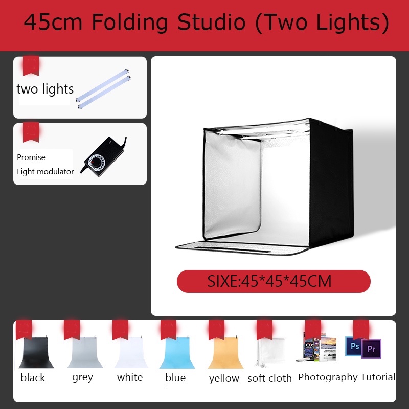 Foldable Portable Ring Light Studio Photography Tent Box Mini Studio ...