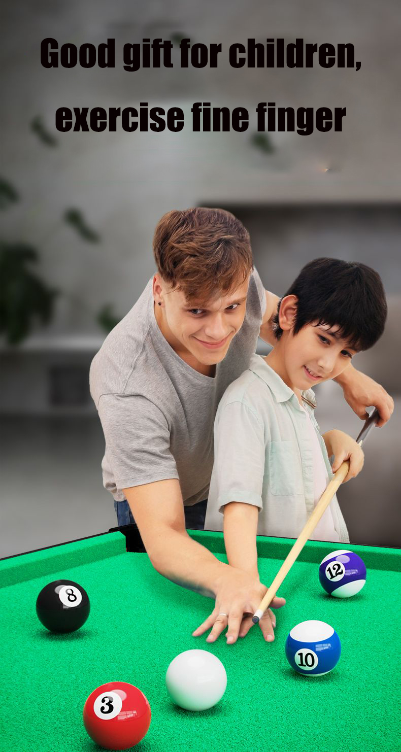 New 27x14 Inches Mini Billiard Table For Kids Wooden Tabletop Pool ...