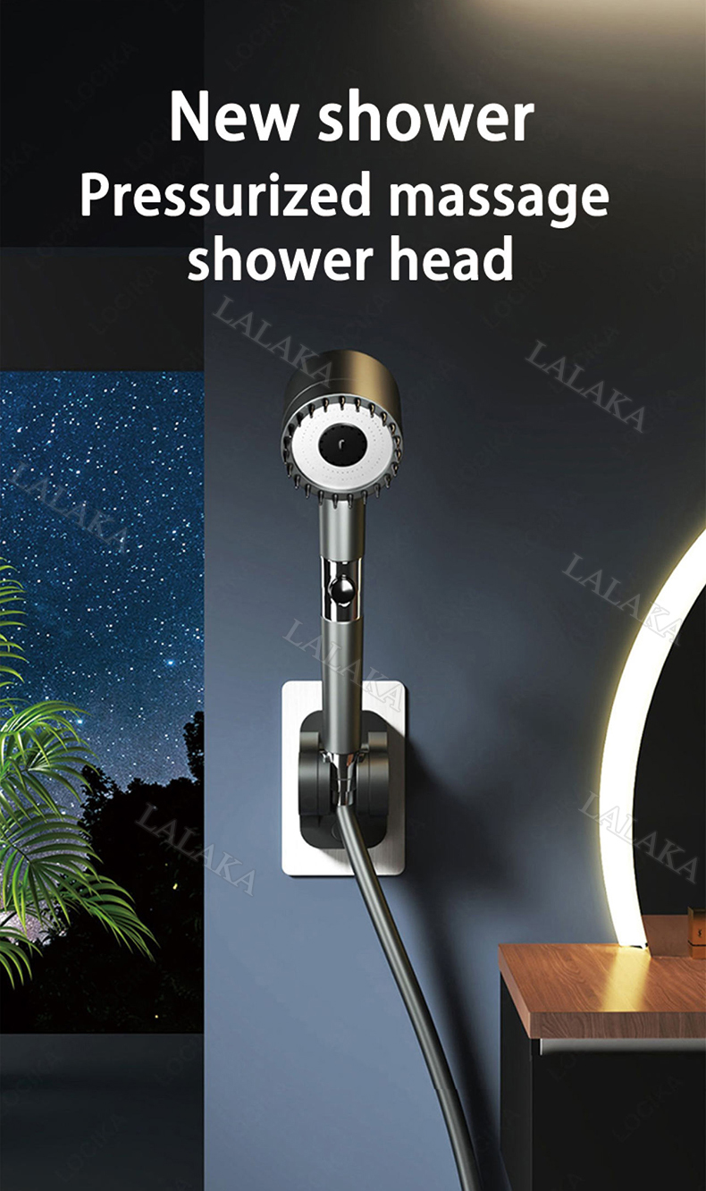 3 in 1 Shower Head Booster Shower With Filter High Pressure Handheld ...