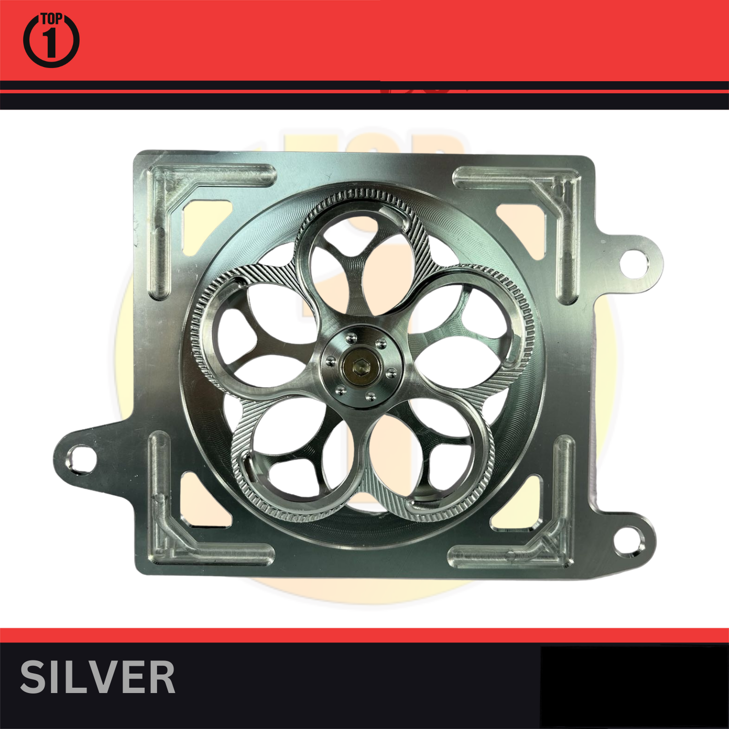 Top1 Motors Full CNC Radiator Cover Round Spinner Fan For CLICK 150 and ...