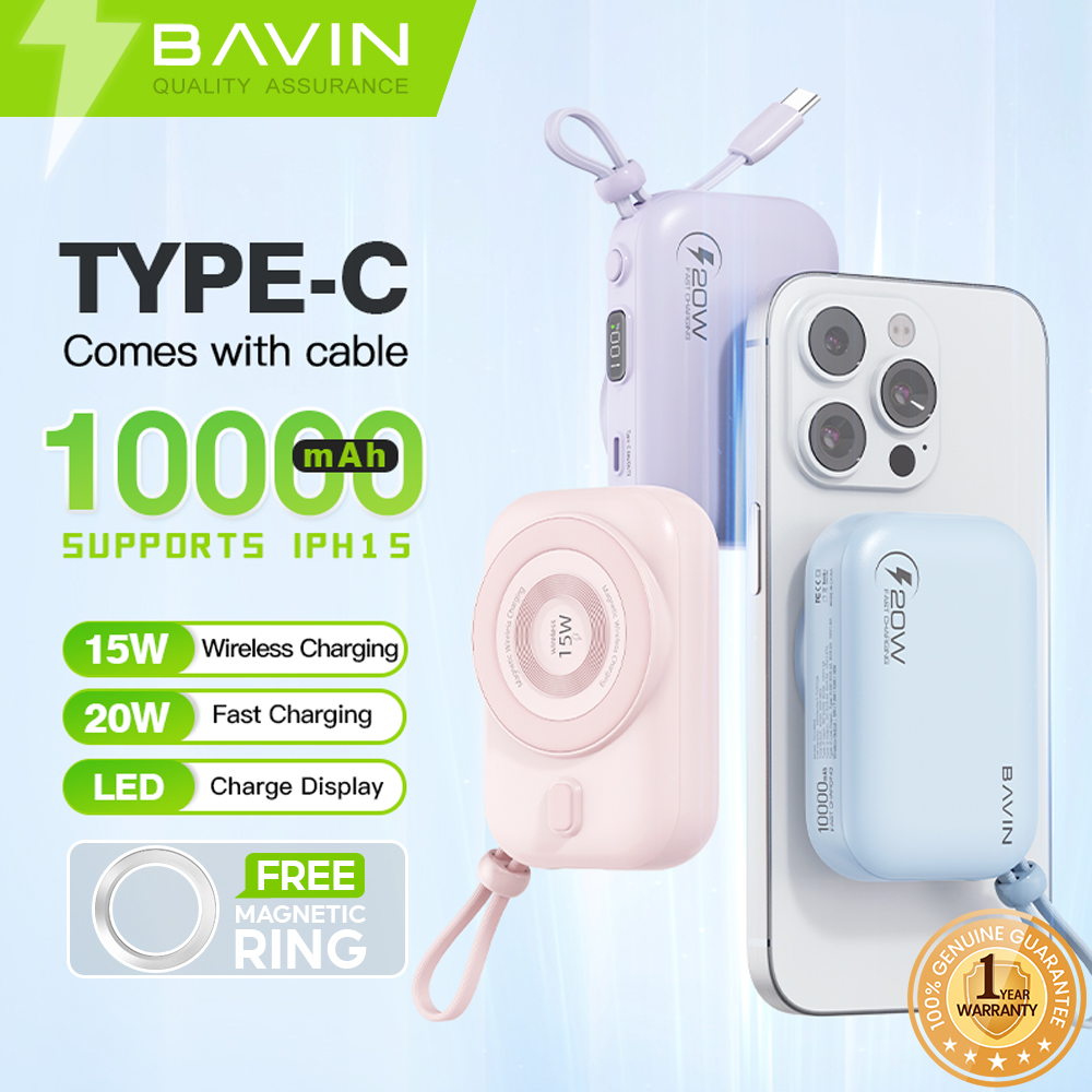 Bavin Wireless Phone Power Bank Solar Power Banks Cell Phone - Main Image