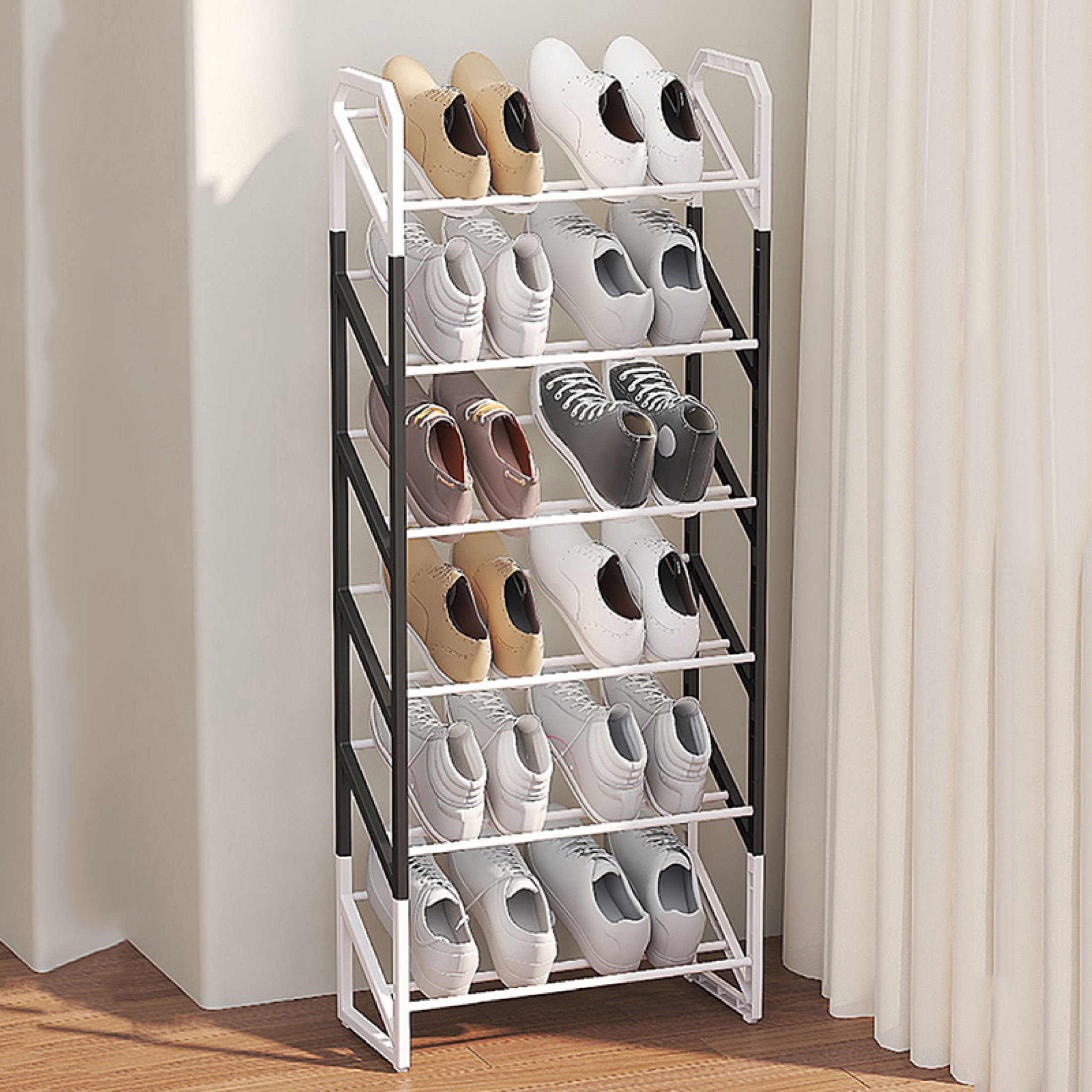 5 Layer shoe rack shoe racks heavy duty Colored Stainless Steel ...