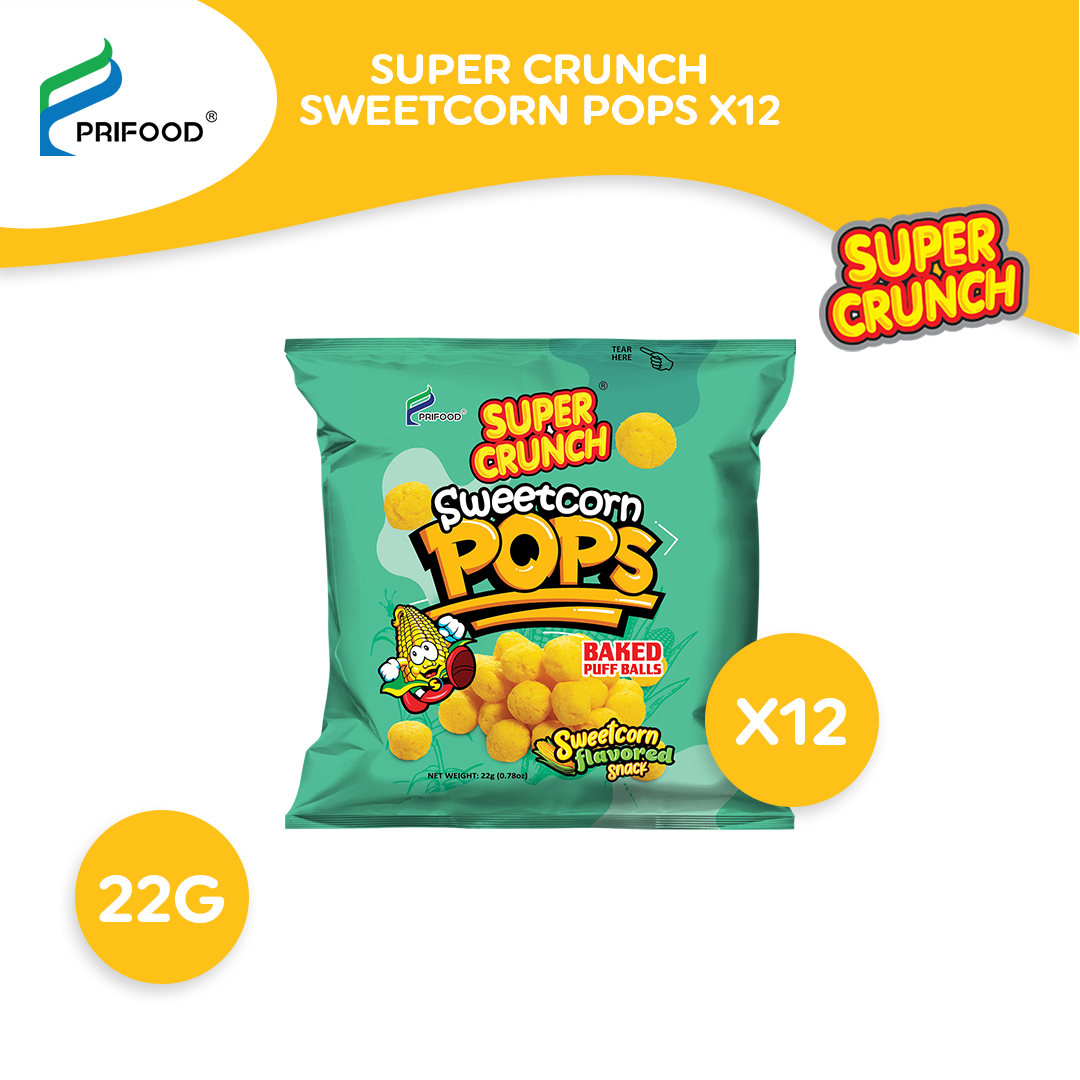 Super Crunch Sweetcorn Pops 22g (bundle of 12) | Shopee Philippines