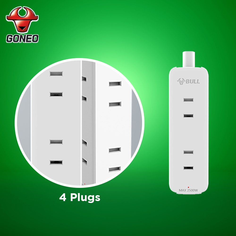 Bull Portable Travel Extension Socket J Series J140 180cm Cable 4 ...