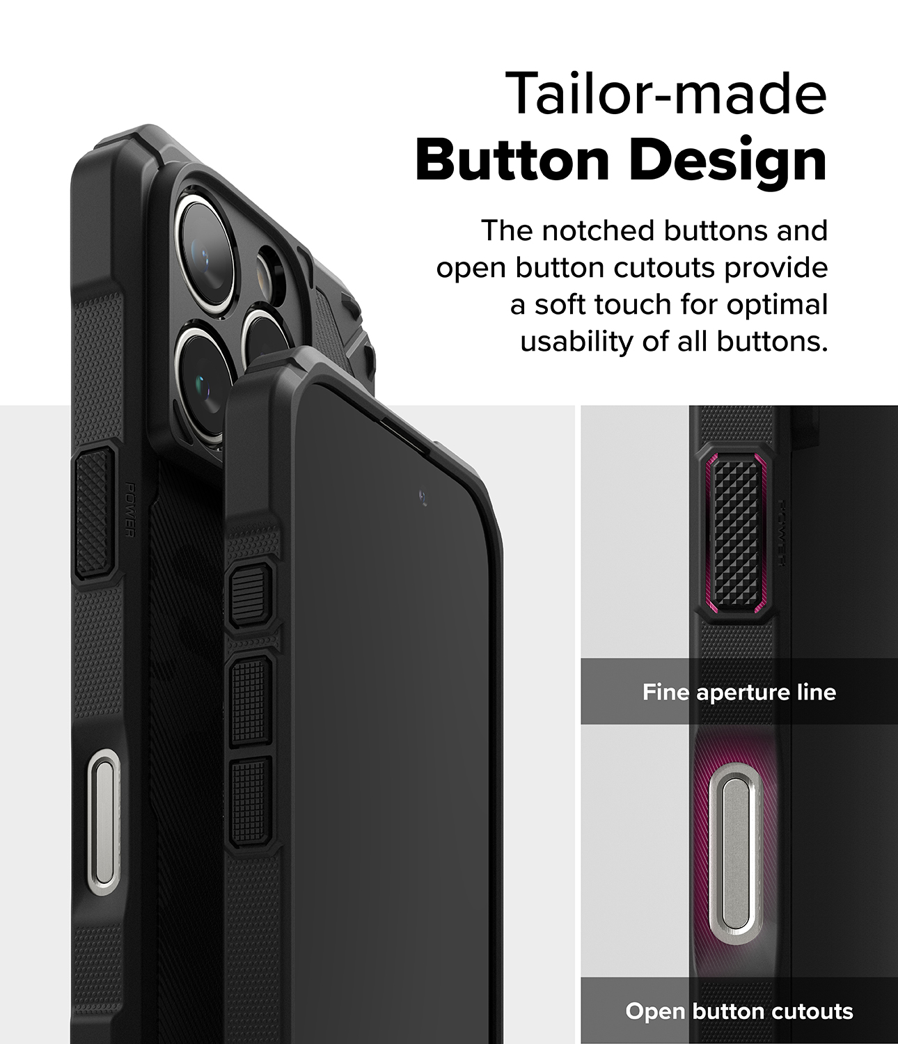 Ringke Rugged Gear Magnetic [Compatible with MagSafe] for iPhone 16 Pro Max Case, Rugged Shockproof Bumper Firm Grip Non-Slip Protective Phone Cover