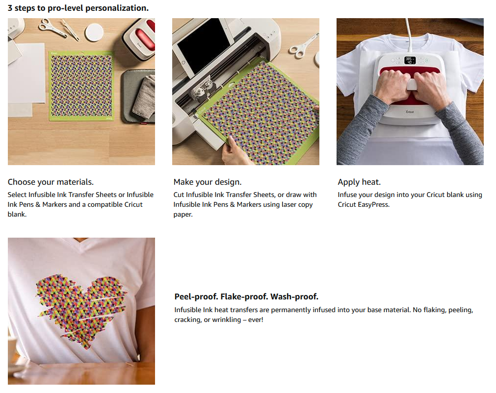 Cricut Infusible Ink Transfer Cricut T Shirt Paper CRICUT