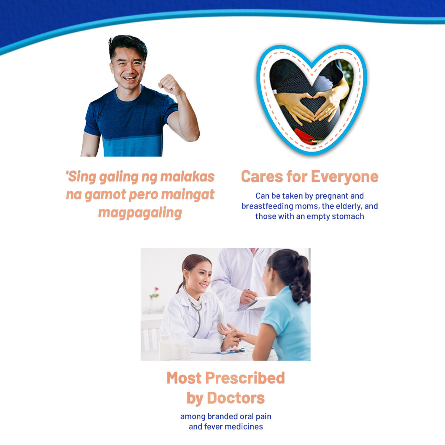 Unilab Biogesic 100 Tablets 500mg Paracetamol for Quick Relief of