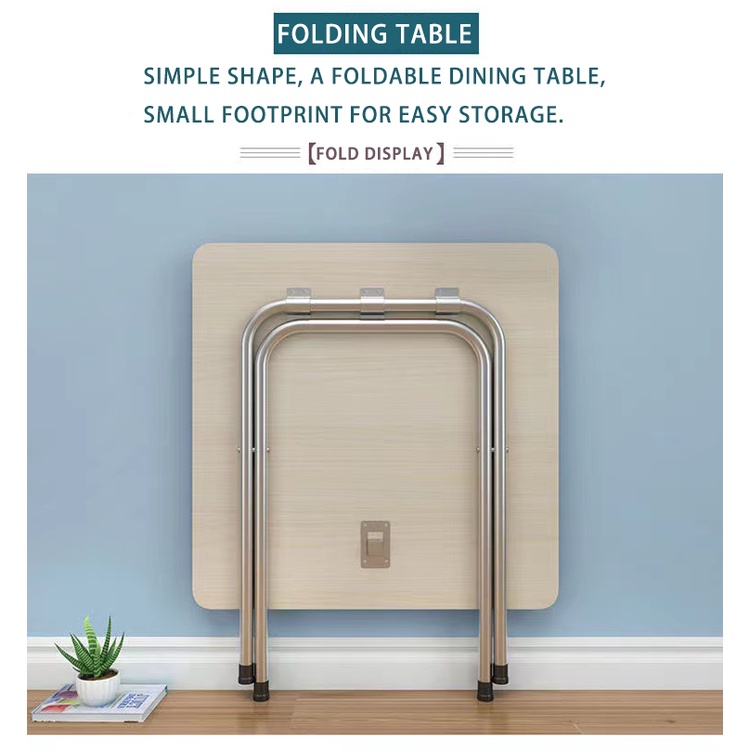 【Ready Stock】Portable Small Dining Table Folding Table Home Office Desk ...