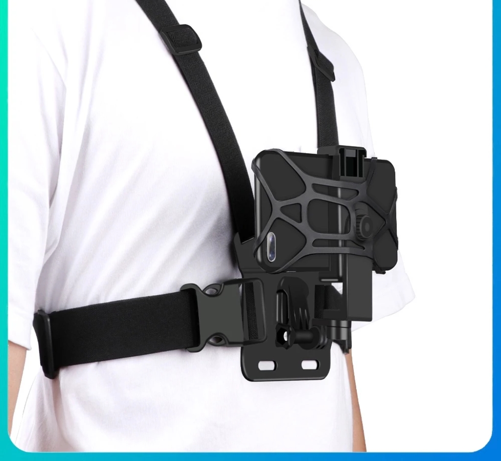 Mobile Phone Chest Strap Mount GoPro Chest Harness Holder for VLOG/POV