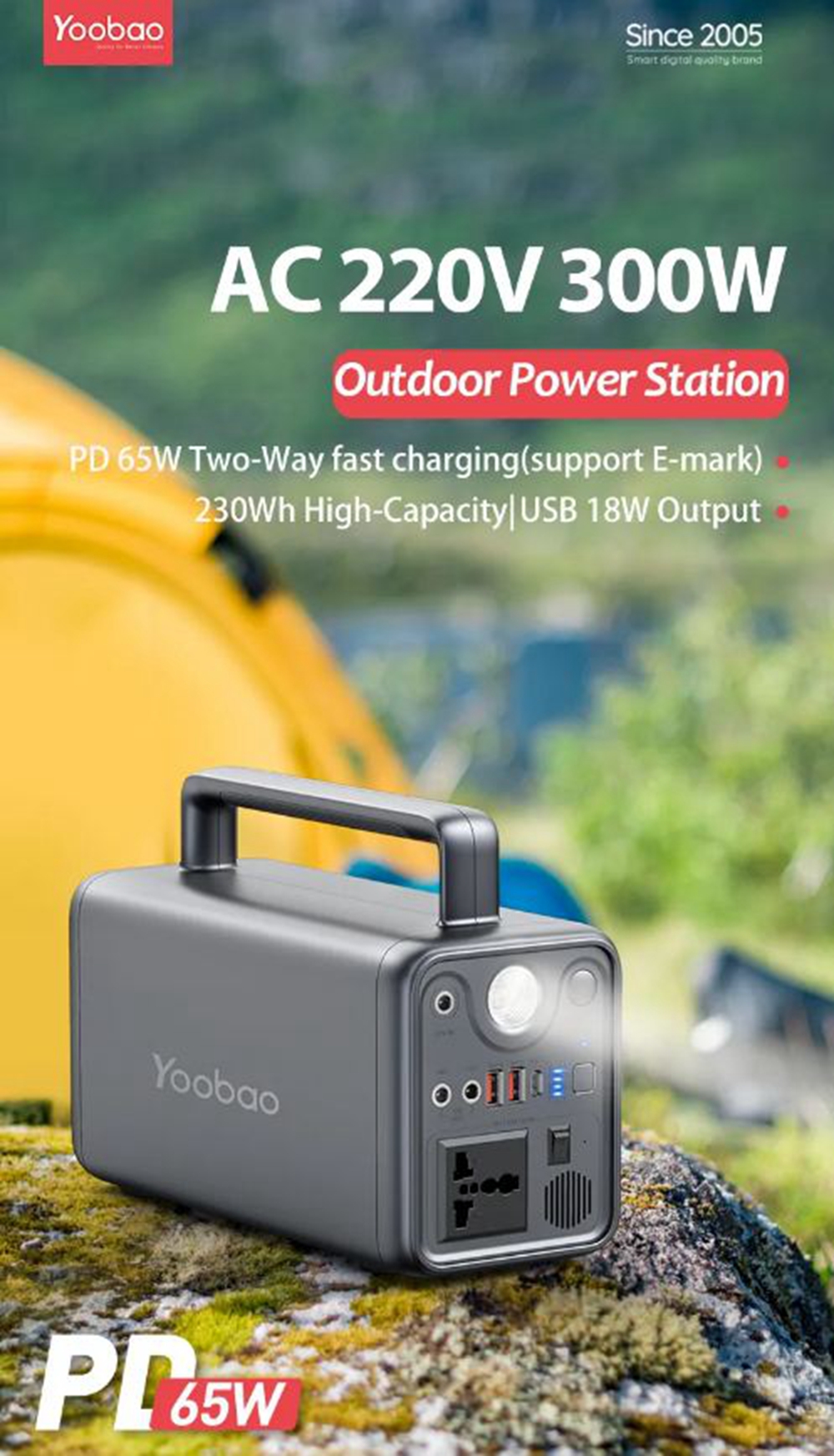 Yoobao EN300WLPD 220V 300W 72000Mah Multi-Function Portable High ...