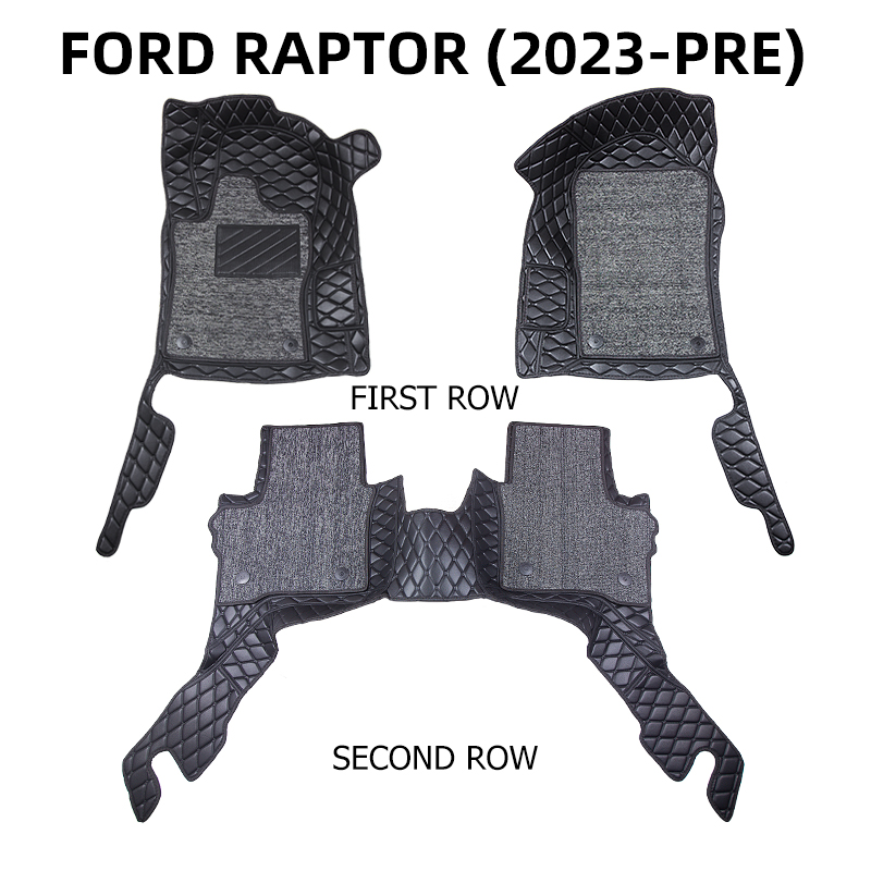 NEXT-GEN FORD RANGER RAPTOR 2023-2024 FLOOR MATTING 7D DEEPDISH COIL ...