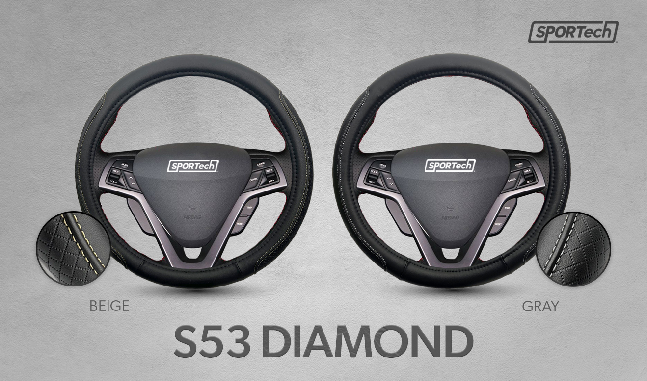 SPORTech Steering Wheel Cover - Anti-Slip Grip, Universal 15 Inch for ...
