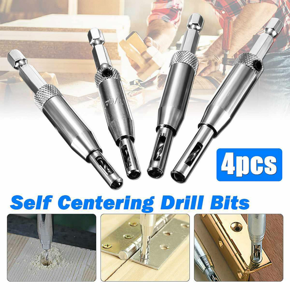 Drill Bit Set Hole Puncher Hinge Tapper For Doors Self Centering ...