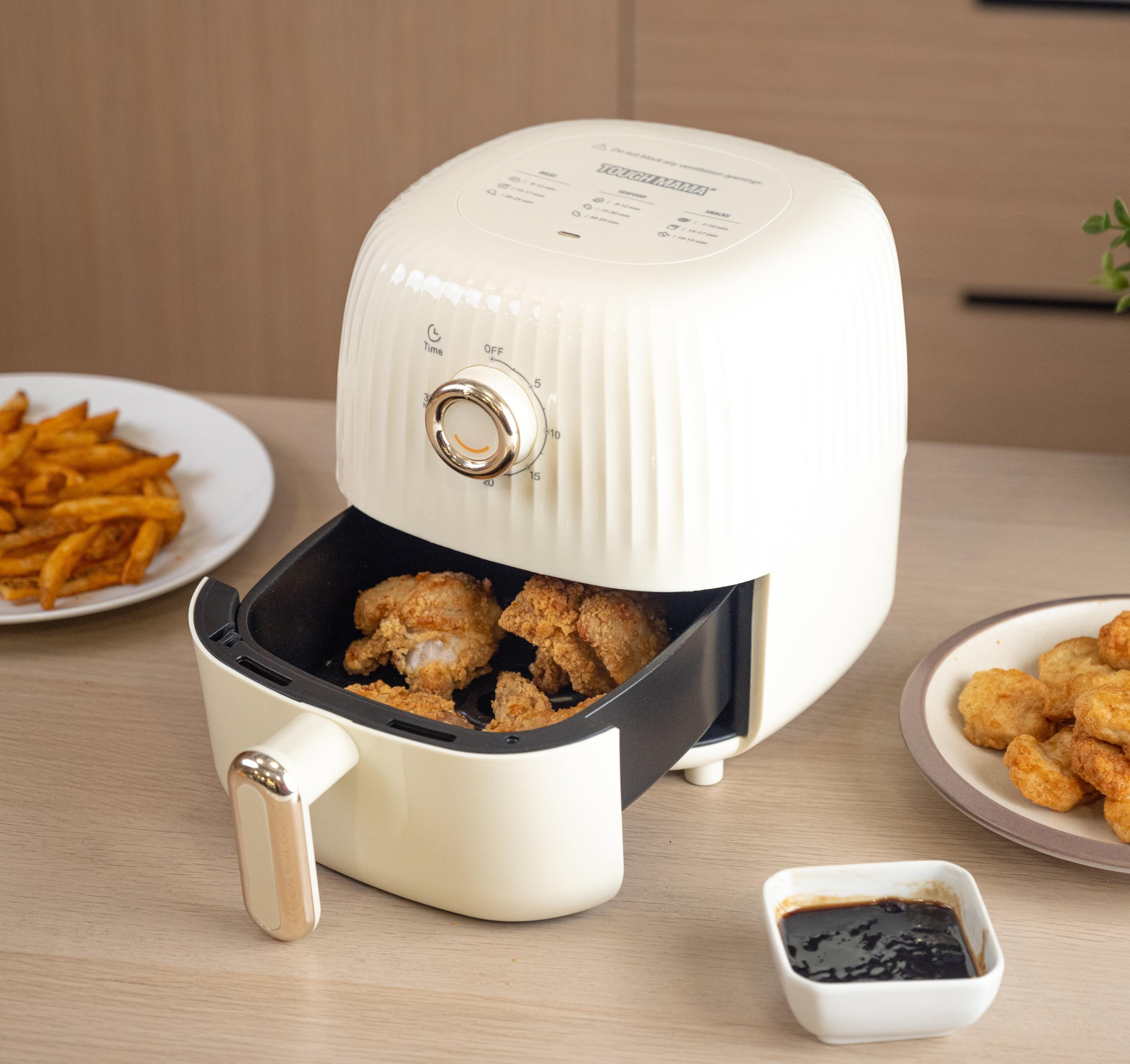 Tough Mama NTM-PAF2 Air Fryer 2L White/Cream/Rose Gold Automatic Cute ...