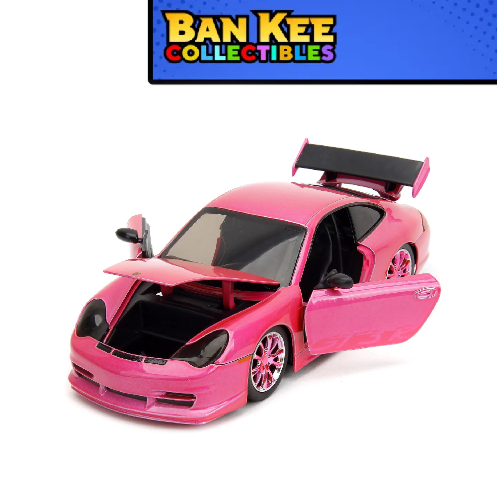 Pink porsche toy clearance car