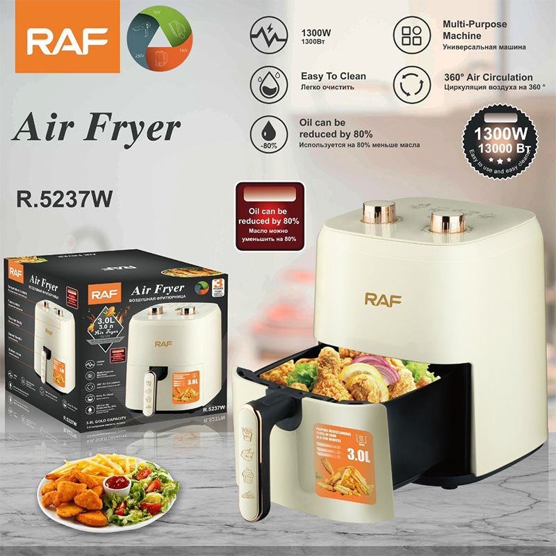RAF 3L Air Fryer 1300W Versatile Mini Airfryer Inverter Efficient Air Fryer Oven Healthy Cooking