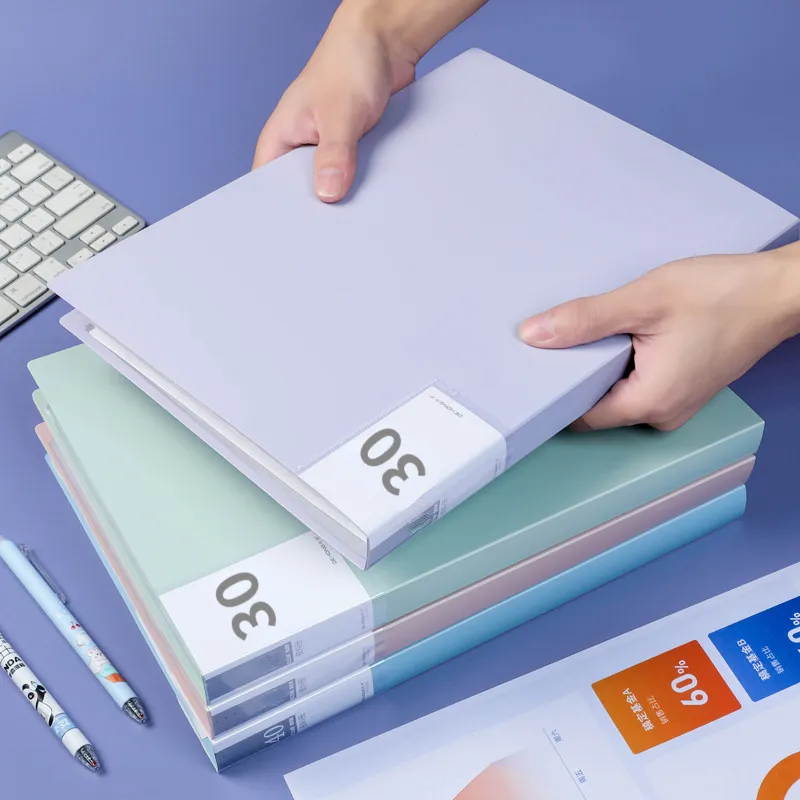 A4 Transparent File Folder Paper Storage Multi-layer Document Organizer ...