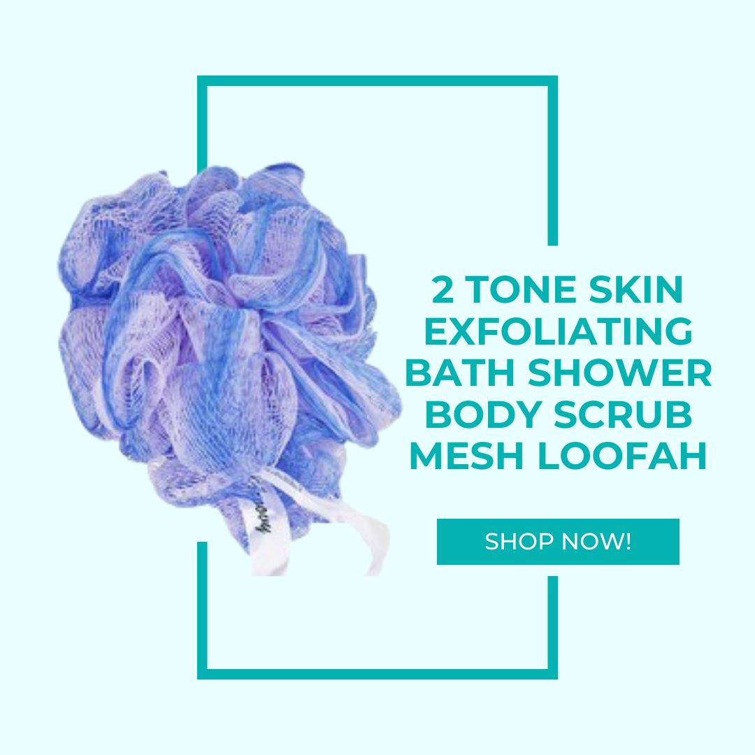 Groovy 2 Tone Skin Exfoliating Body Scrub | Mesh Bath Shower Loofah ...