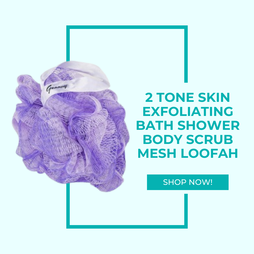 Groovy 2 Tone Skin Exfoliating Body Scrub | Mesh Bath Shower Loofah ...