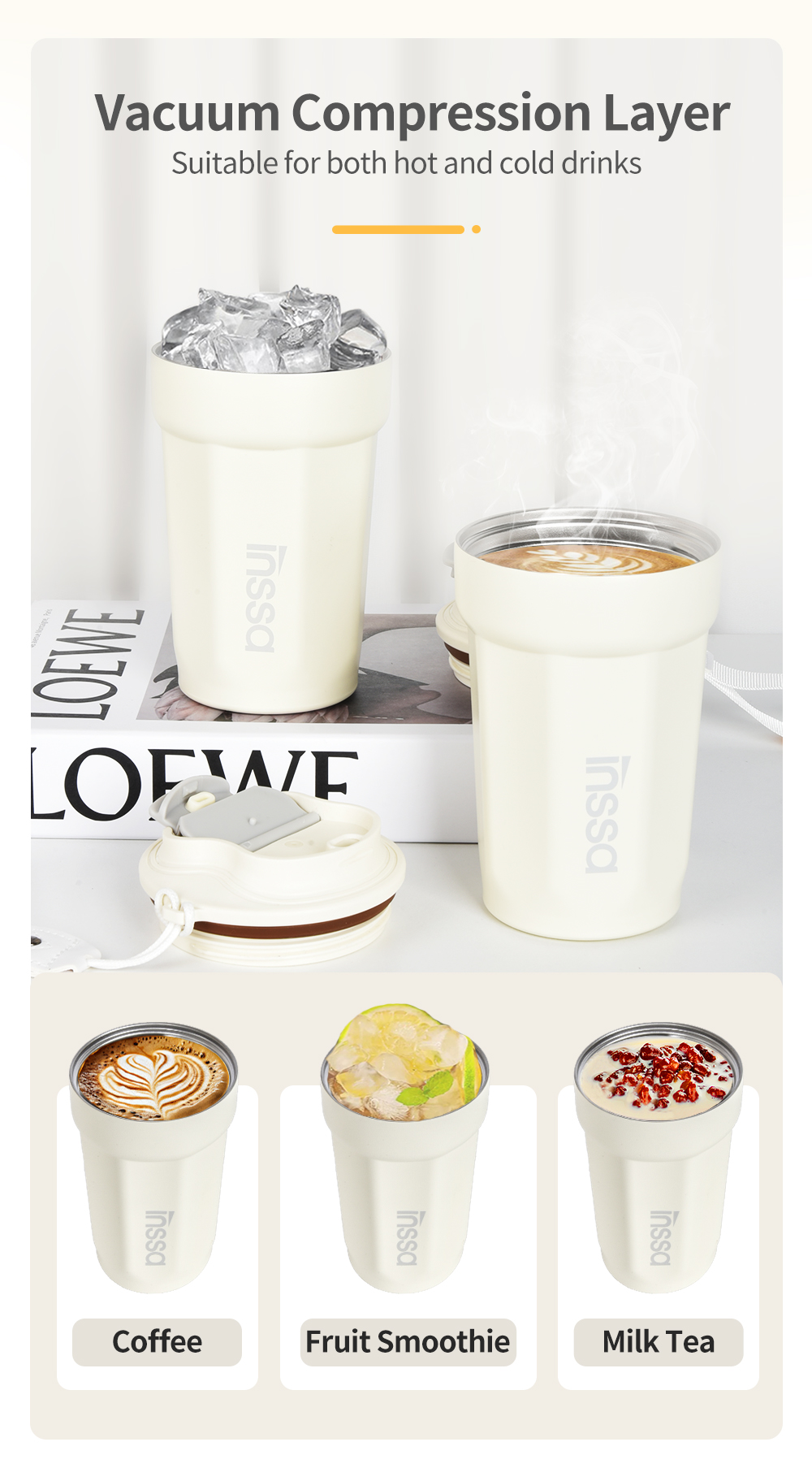 Simplus Coffee Mug Tumbler Mug 316 Stainless Steel BWBH001 | Shopee ...