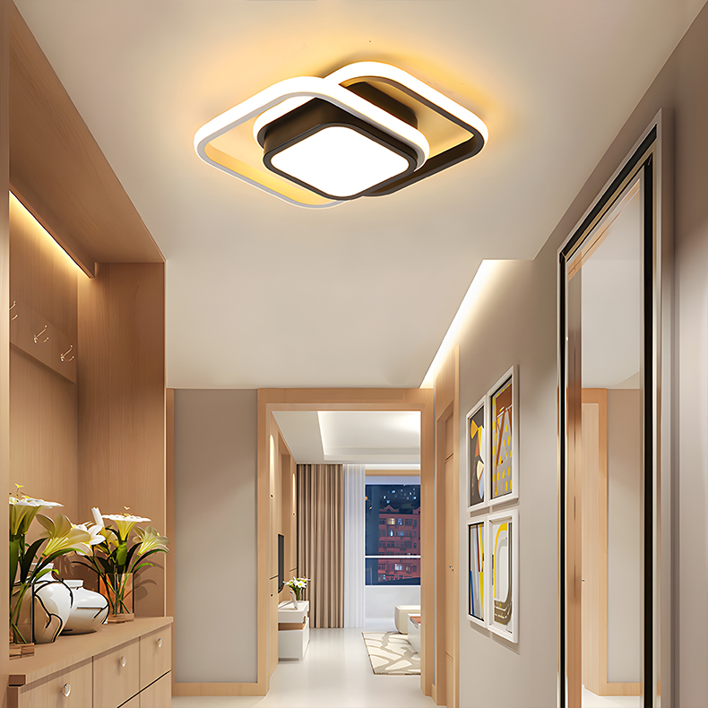 Gogeous 3 Color Ceiling Light Tricolor Led Living Room Bedroom Aisle ...