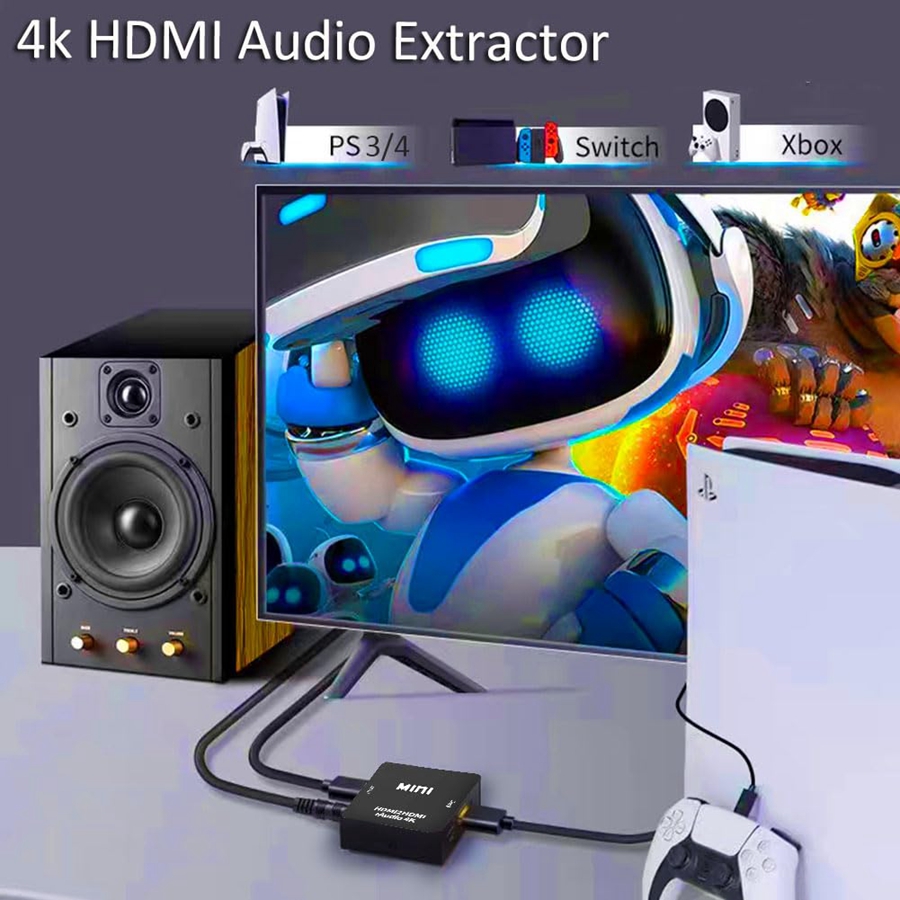 1080p Mini Hdmi2Hdmi Hd Converter HDMI to HDMI Audio Extractor Adapter ...