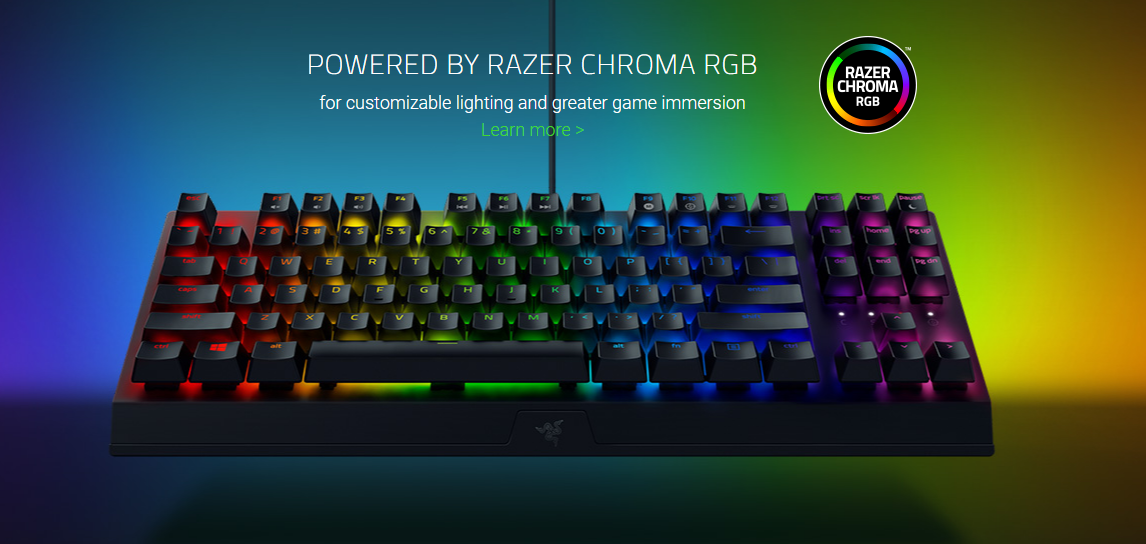 Razer BlackWidow V3 Tenkeyless US Layout Mechanical Gaming Keyboard ...