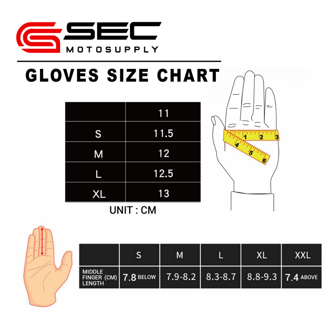 SEC Airlite Motorcycle Riding Gloves (M–XL) | Shopee Philippines