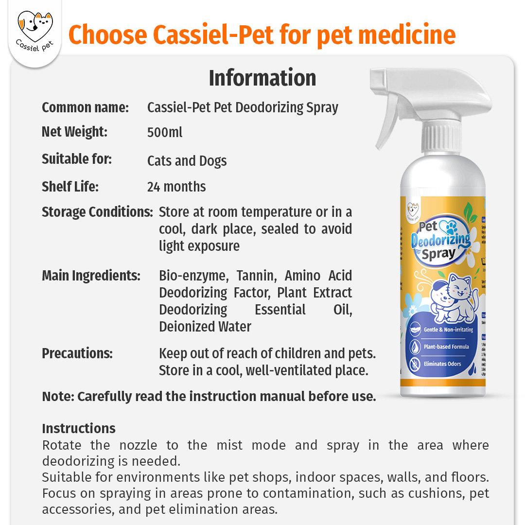 Cassiel Pet Odor Eliminator Disinfectant Spray With Bio Enzyme ...