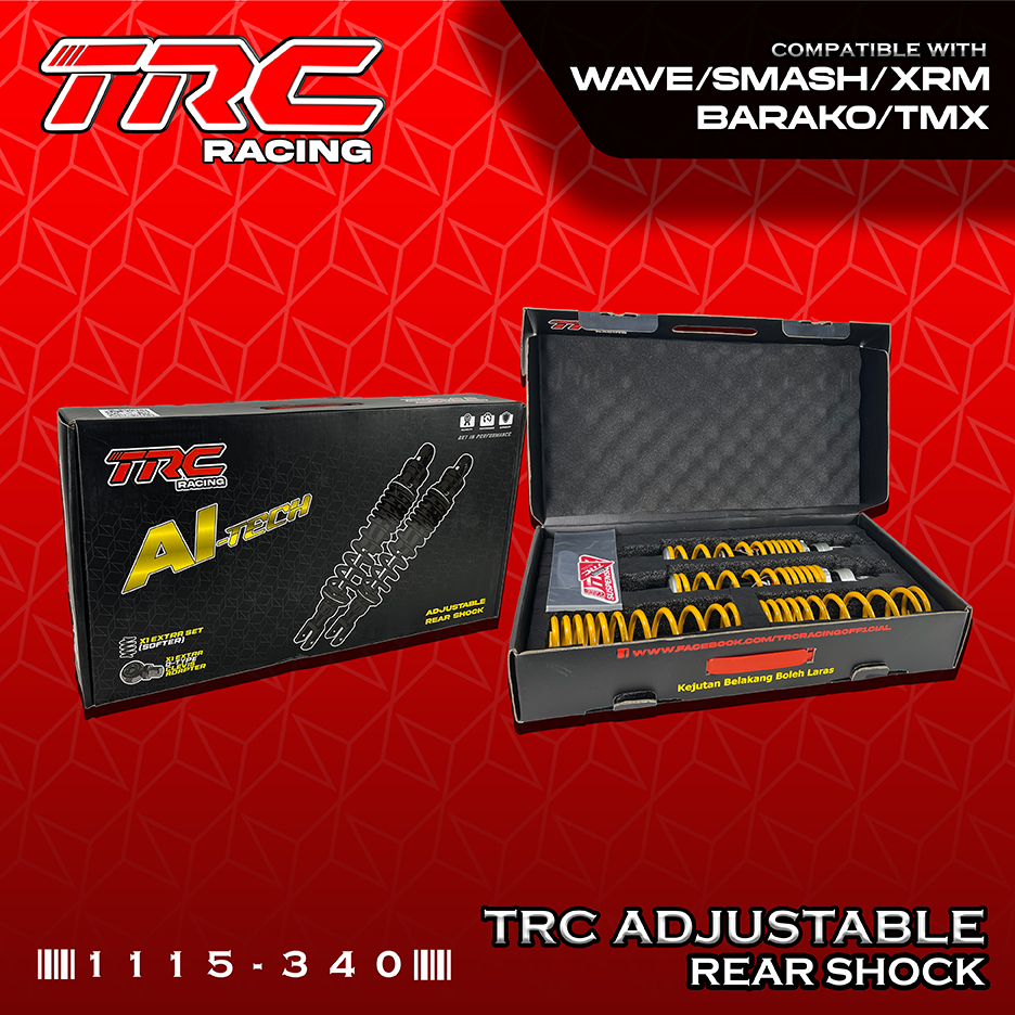 TRC RACING AI-TECH SERIES SUSPENSION for WAVE/XRM/TMX/CAFE RACER 1115 ...