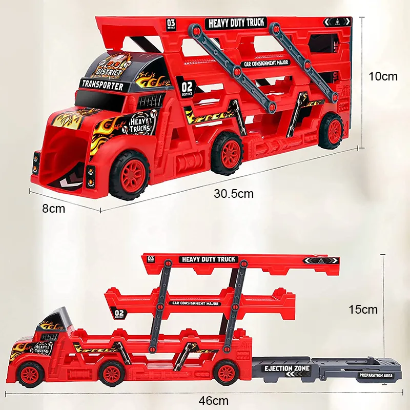 New Folding Race Car Storage Container Truck Carry Case Toy Vehicles ...