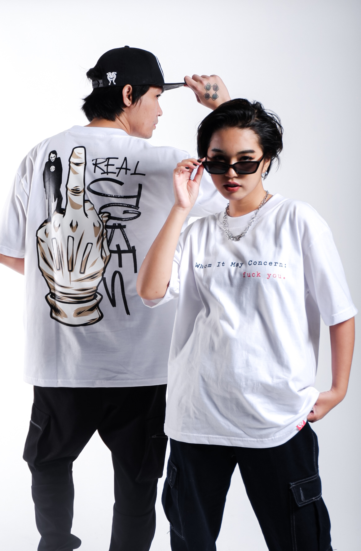 Real Jokes Clothing To Whom (White) | Shopee Philippines