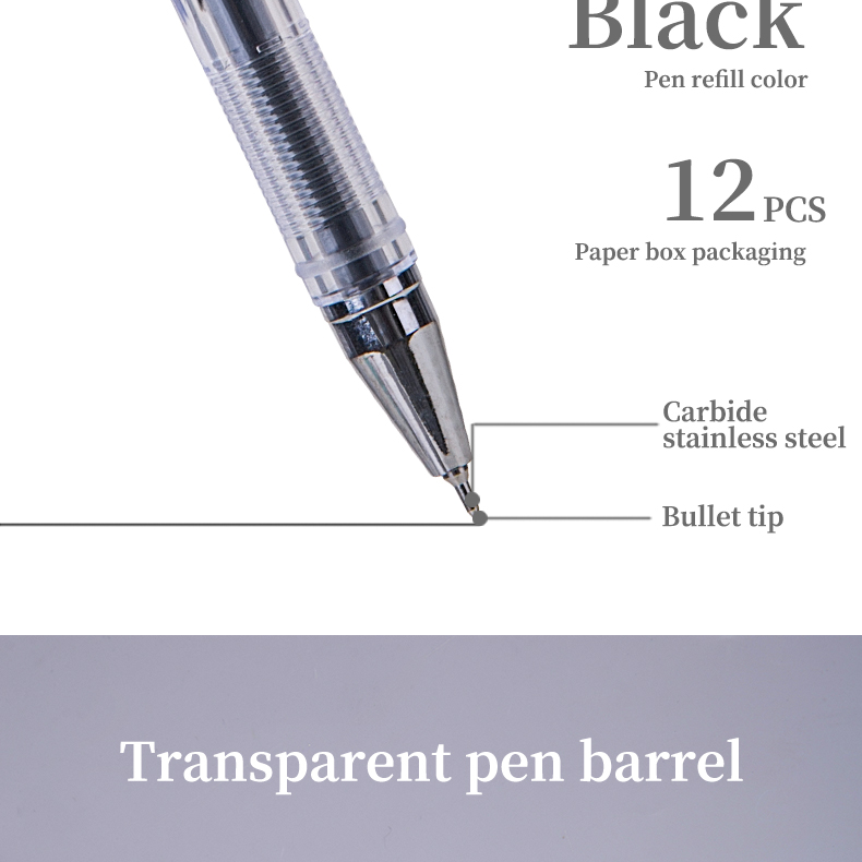 Deli 0.3mm Ball Pen High Capacity Ink Retro Gel Pen school supplies ...