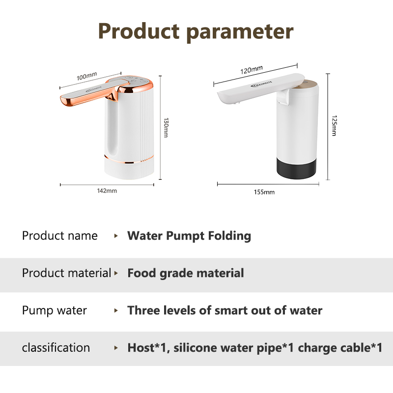 Maimeite Foldable Automatic Water Dispenser Pump USB Rechargeable ...