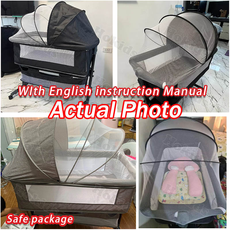 Rocker Crib Portable For Baby Co Sleeper Rocker Bassinet Cradle Mobile ...