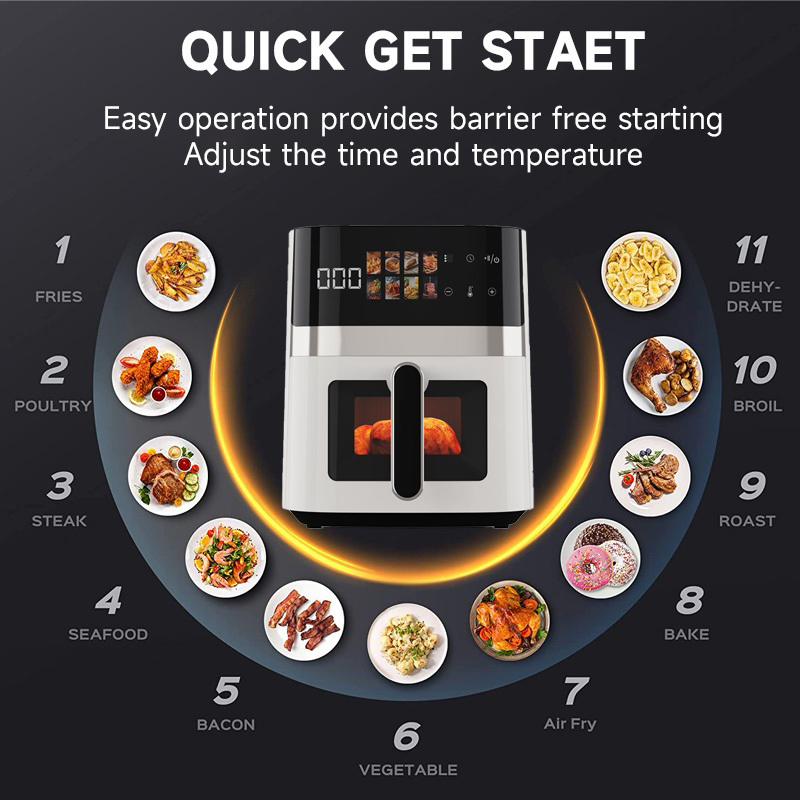 Tixx Air Fryer 9L Smart Touch Multi Function Digital Display Healthy